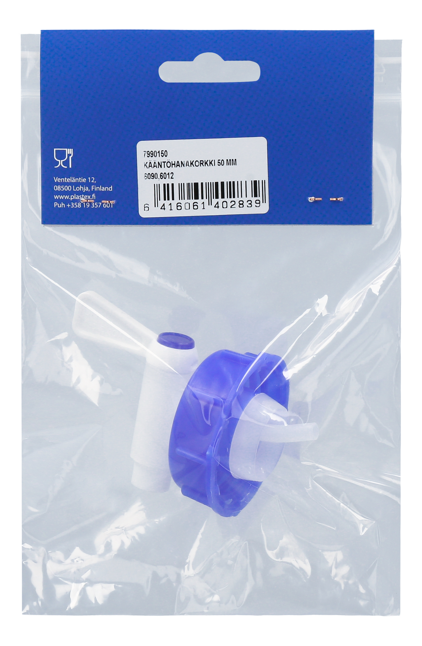 Kääntöhanakorkki Plastex 50mm