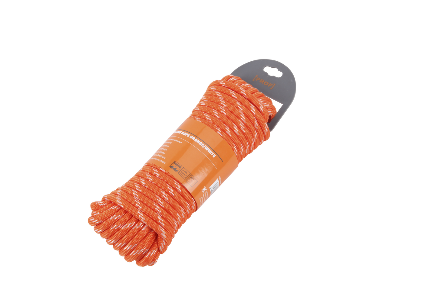 Köysi PROF polypropeeni Multifilament oranssi-harmaa 8mmx20m