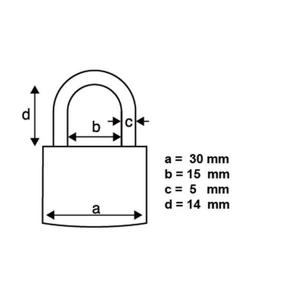 Riippulukko PROF 30mm alumiini