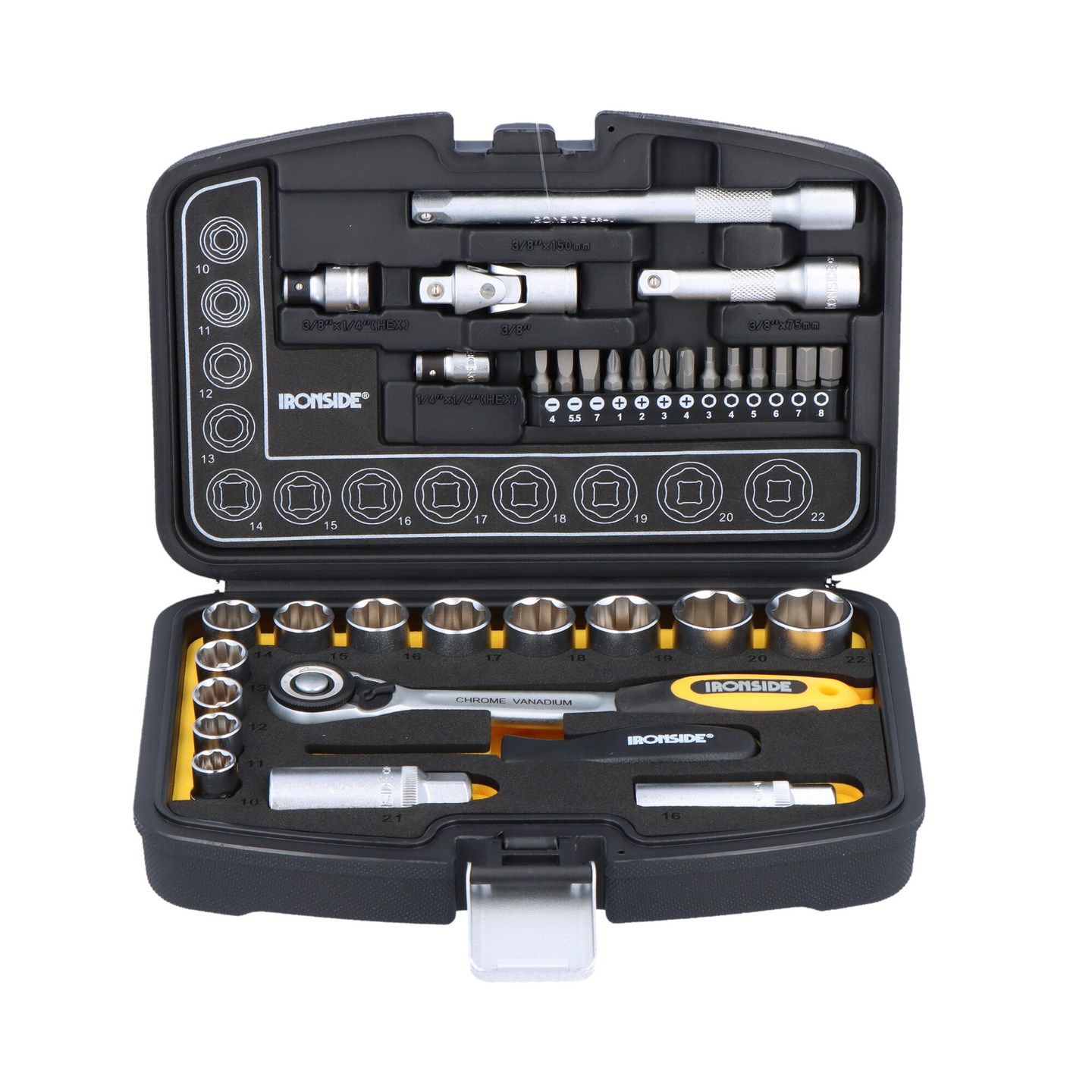 Hylsysarja Ironside 3/8in 34-osainen