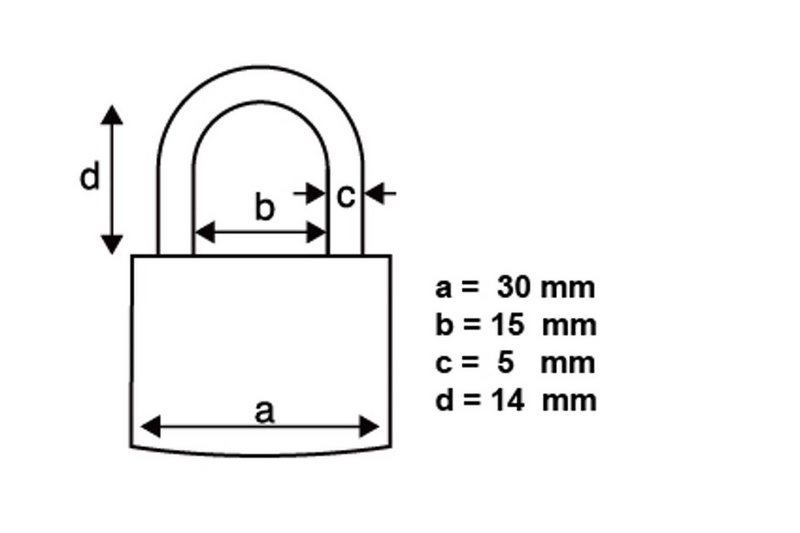 Riippulukko PROF 30mm alumiini