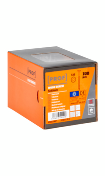 Yleisruuvi PROF uppokanta C4 ETA T25 5x80 100kpl