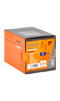 Yleisruuvi PROF uppokanta C4 ETA T25 5x120 100kpl