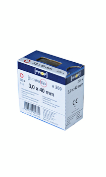 TRÄSKRUV T10 3X40 FZB 200ST PROF