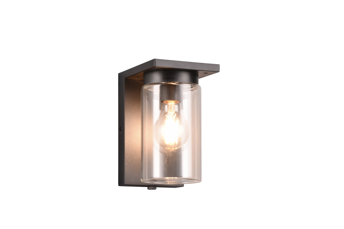 Ulkoseinävalaisin TRIO Ardila E27 19cm musta hämärätunnistin