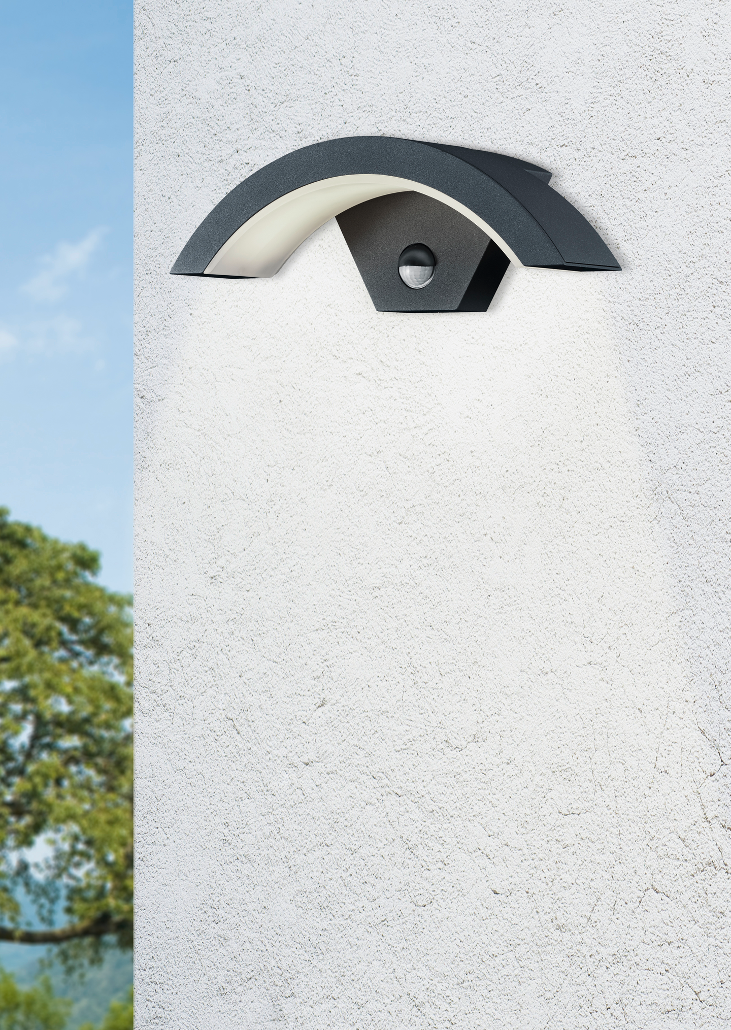 Ulkoseinävalaisin TRIO Ohio led 7,5W antrasiitti liiketunnistimella