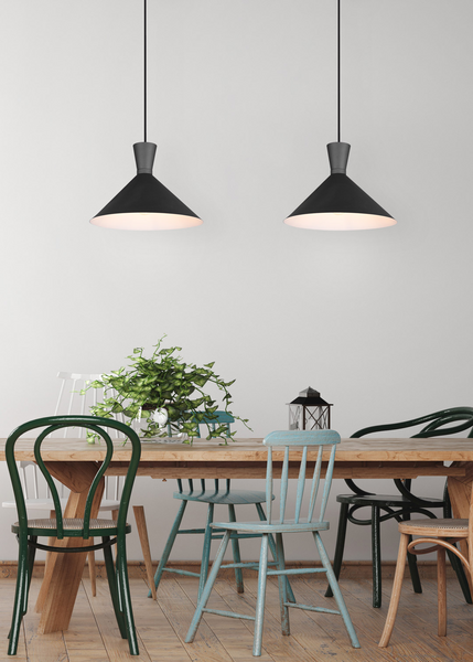 Riippuvalaisin TRIO Enzo E27 35cm mattamusta