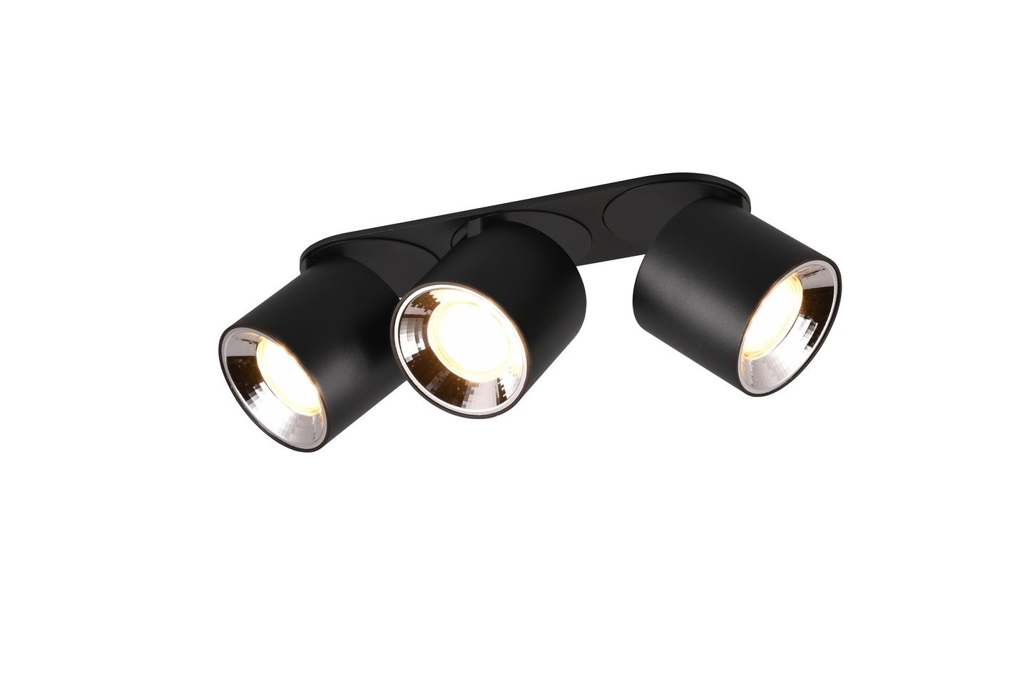 Spotti TRIO Guayana GU10 3-osainen mattamusta