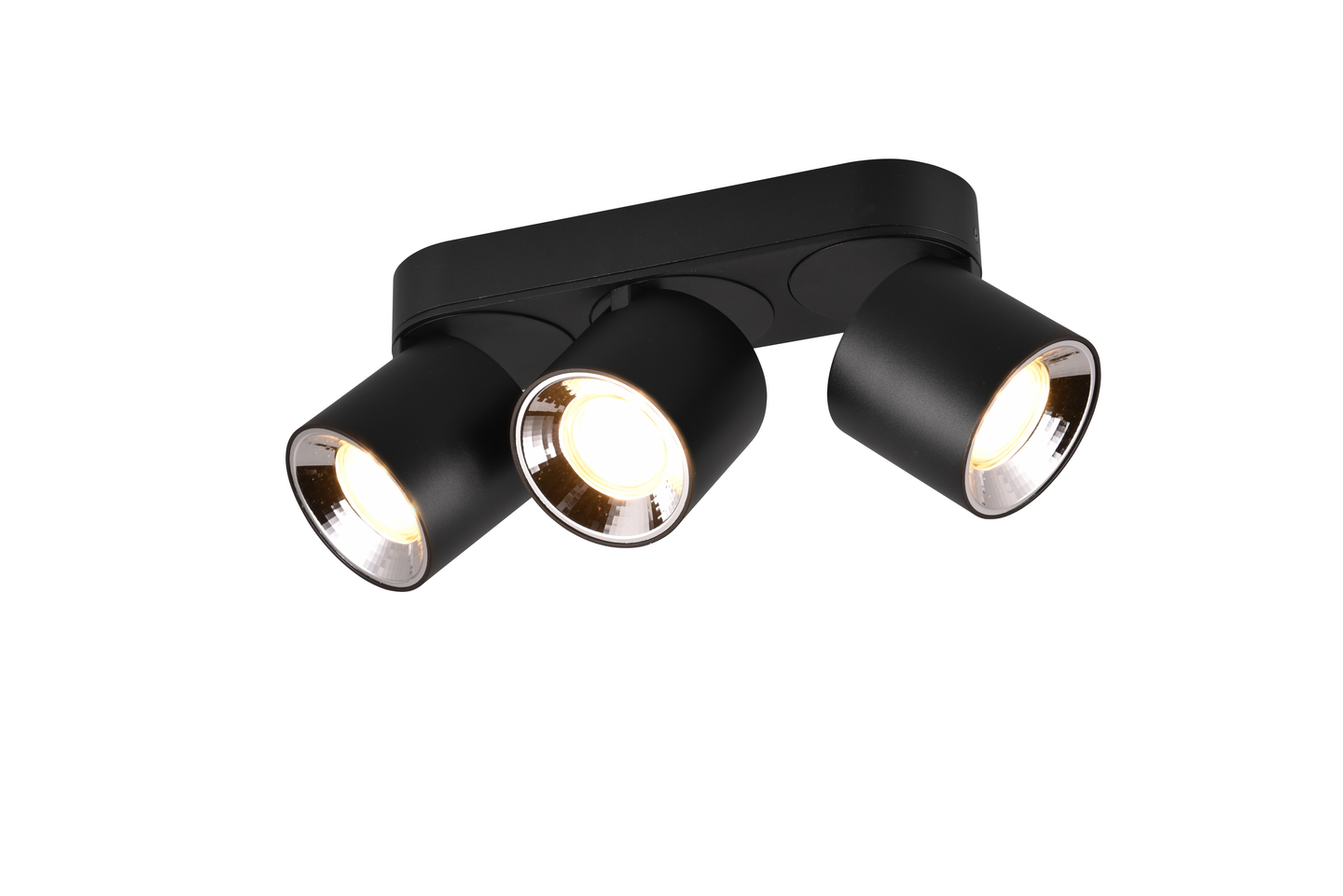 Spotti TRIO Guayana GU10 3-osainen mattamusta