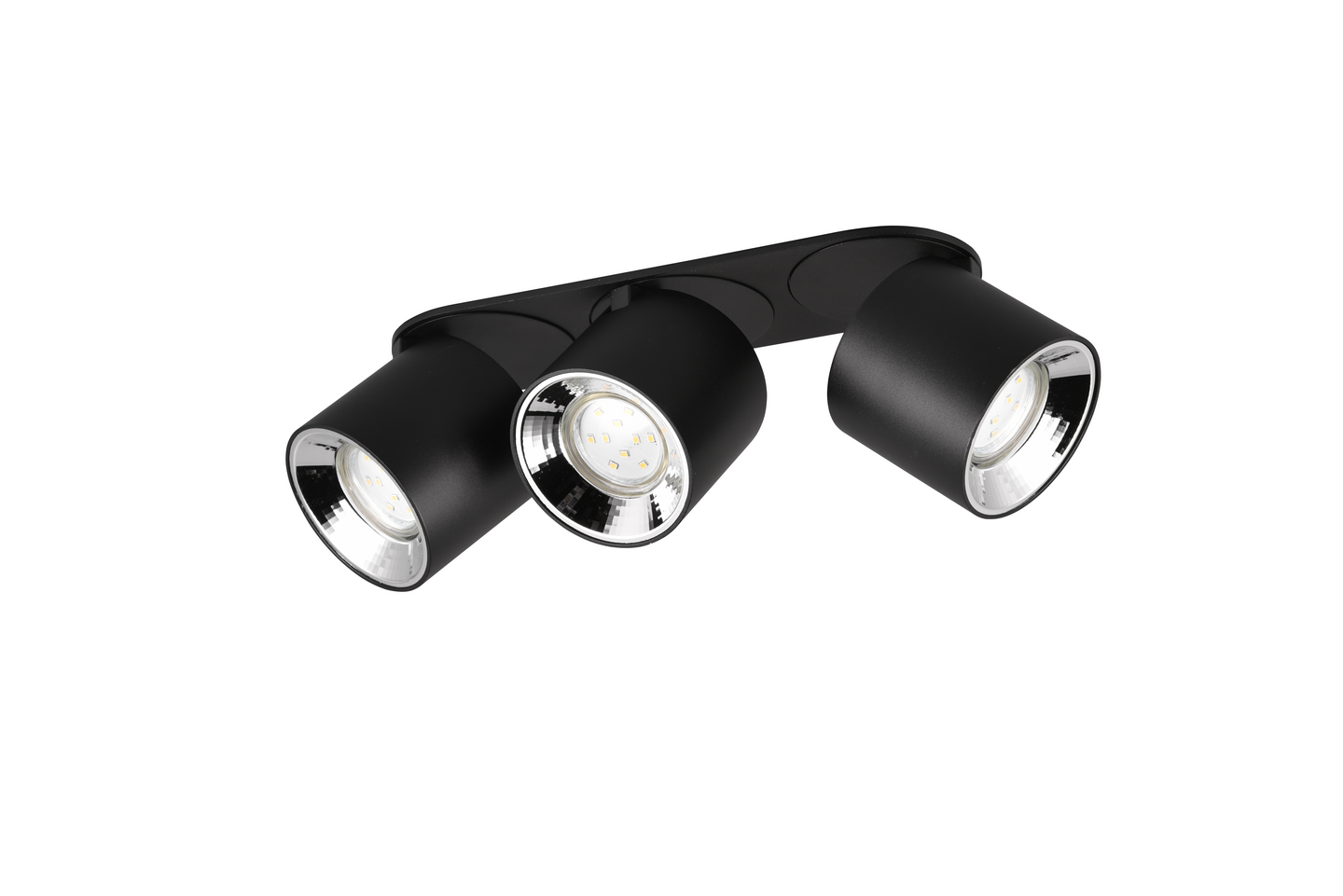 Spotti TRIO Guayana GU10 3-osainen mattamusta