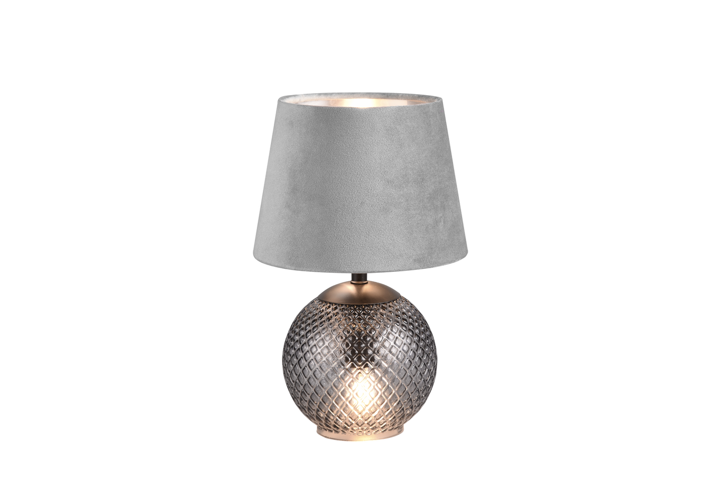 Pöytävalaisin TRIO Jonna 2xE14 29cm harmaa