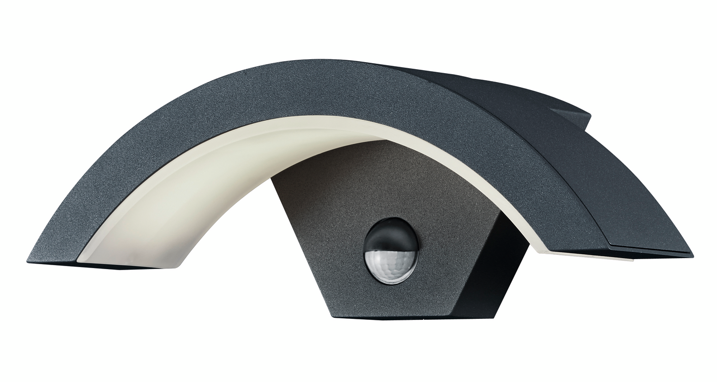 Ulkoseinävalaisin TRIO Ohio led 7,5W antrasiitti liiketunnistimella