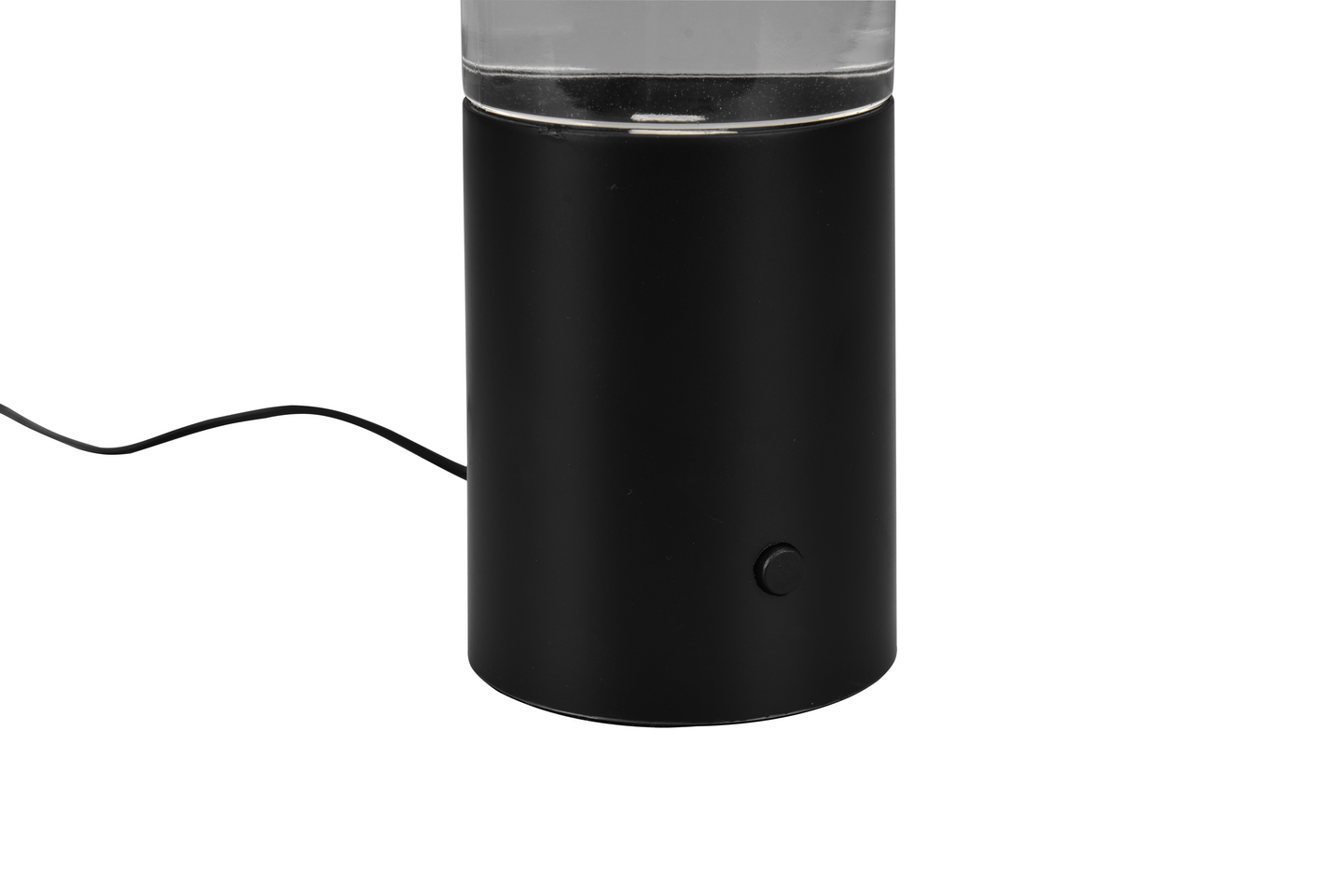 Pöytävalaisin TRIO Glitter led RGB 34cm mattamusta