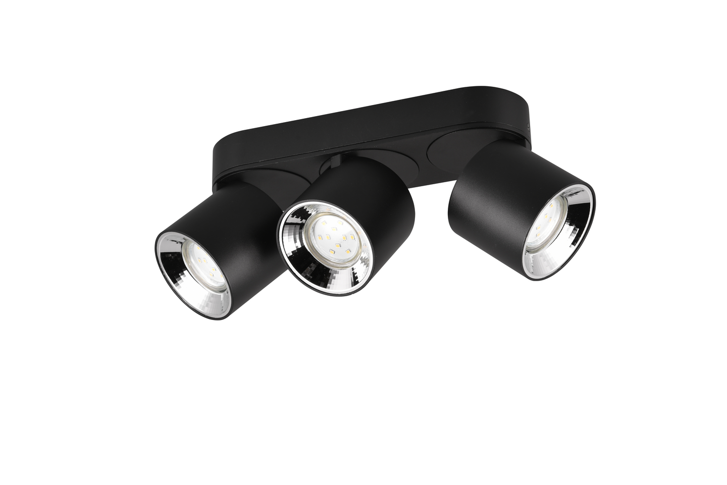 Spotti TRIO Guayana GU10 3-osainen mattamusta