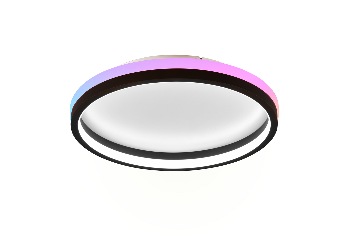 Plafondi TRIO Hiko led 2000lm RGB 39cm mattamusta