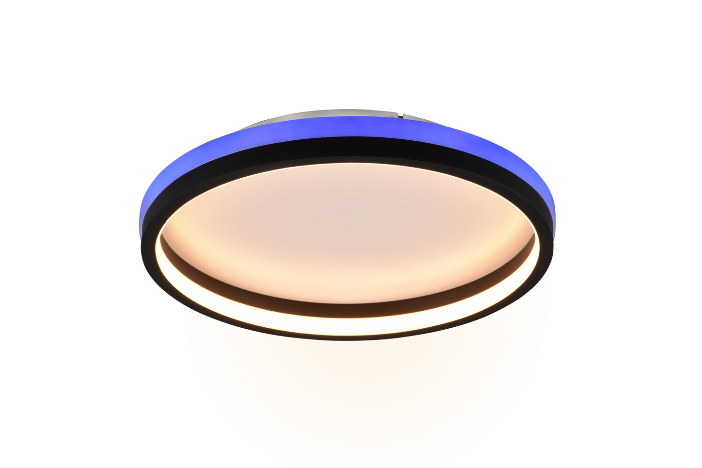 Plafondi TRIO Hiko led 2000lm RGB 39cm mattamusta