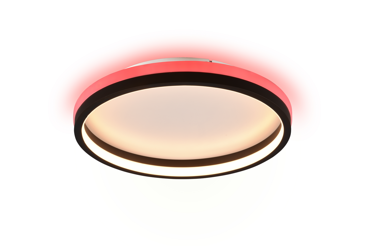 Plafondi TRIO Hiko led 2000lm RGB 39cm mattamusta