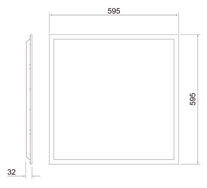 Moduulivalaisin Airam Plano 3600lm 36W/840 IP20 PSO valkoinen