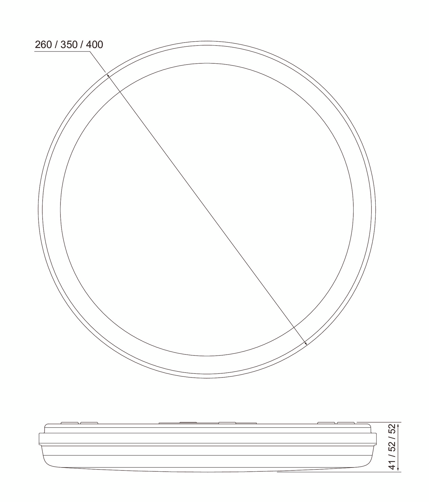Pinta-asennusvalaisin Airam Nero 260 IP44 700lm 3K/4K DIM PCO