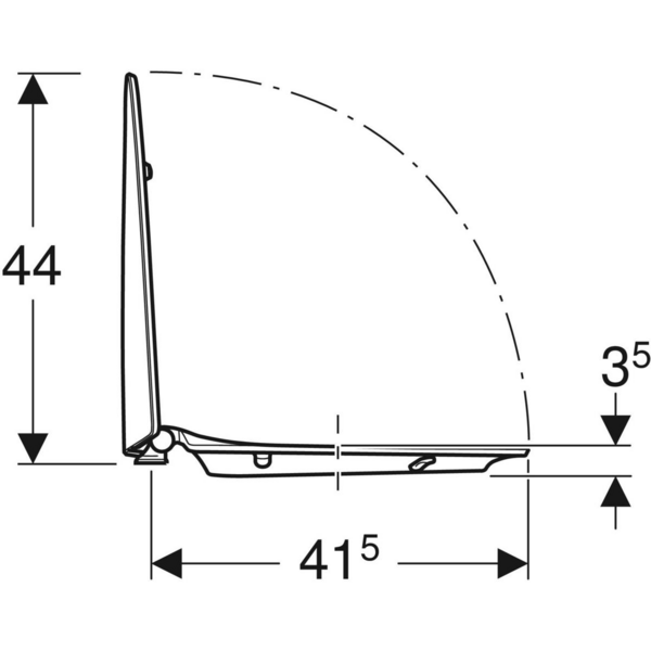 Wc-istuinkansi IDO Standard kova valkoinen SC/QR
