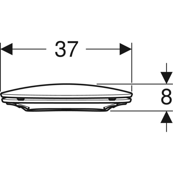 Wc-istuinkansi IDO Standard kova valkoinen SC/QR