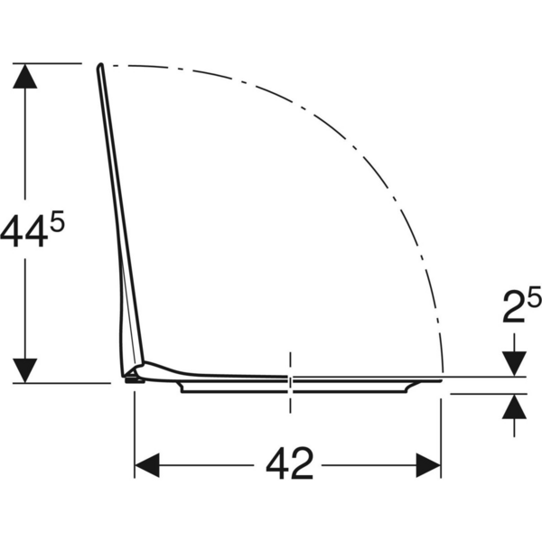 Wc-istuinkansi IDO Standard pehmeä valkoinen QR