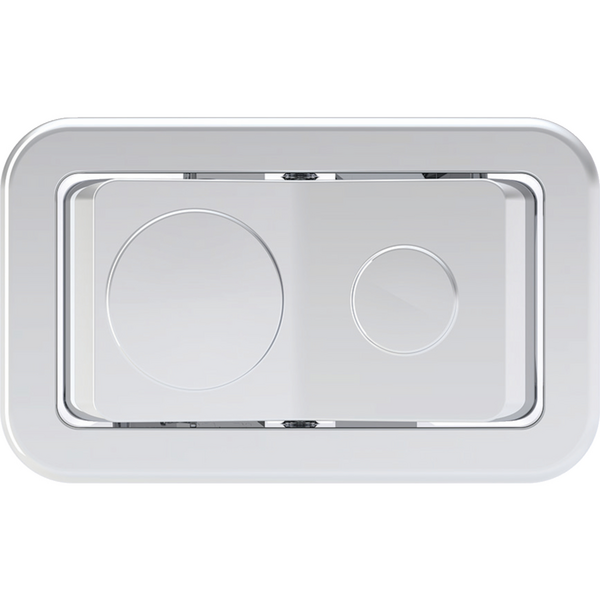 Wc-varaosa IDO Standard painike 2-toiminen kromi