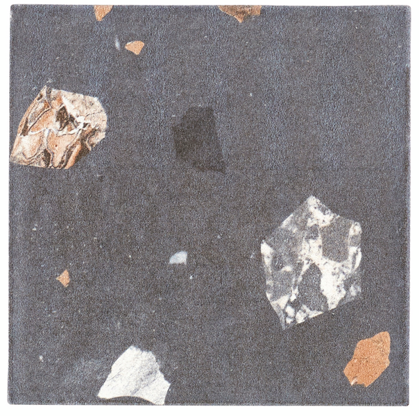 Lattialaatta Cello Sempre 9,7x9,7 musta 1,44m²