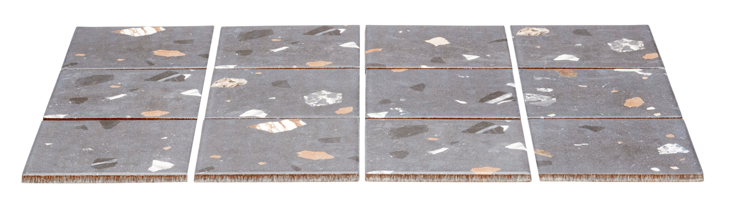 Lattialaatta Cello Sempre 9,7x9,7 musta 1,44m²