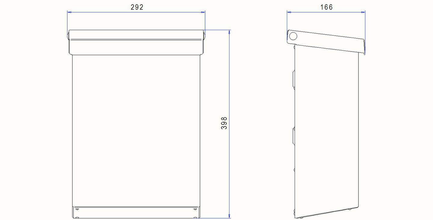 Postilaatikko Pate valkoinen