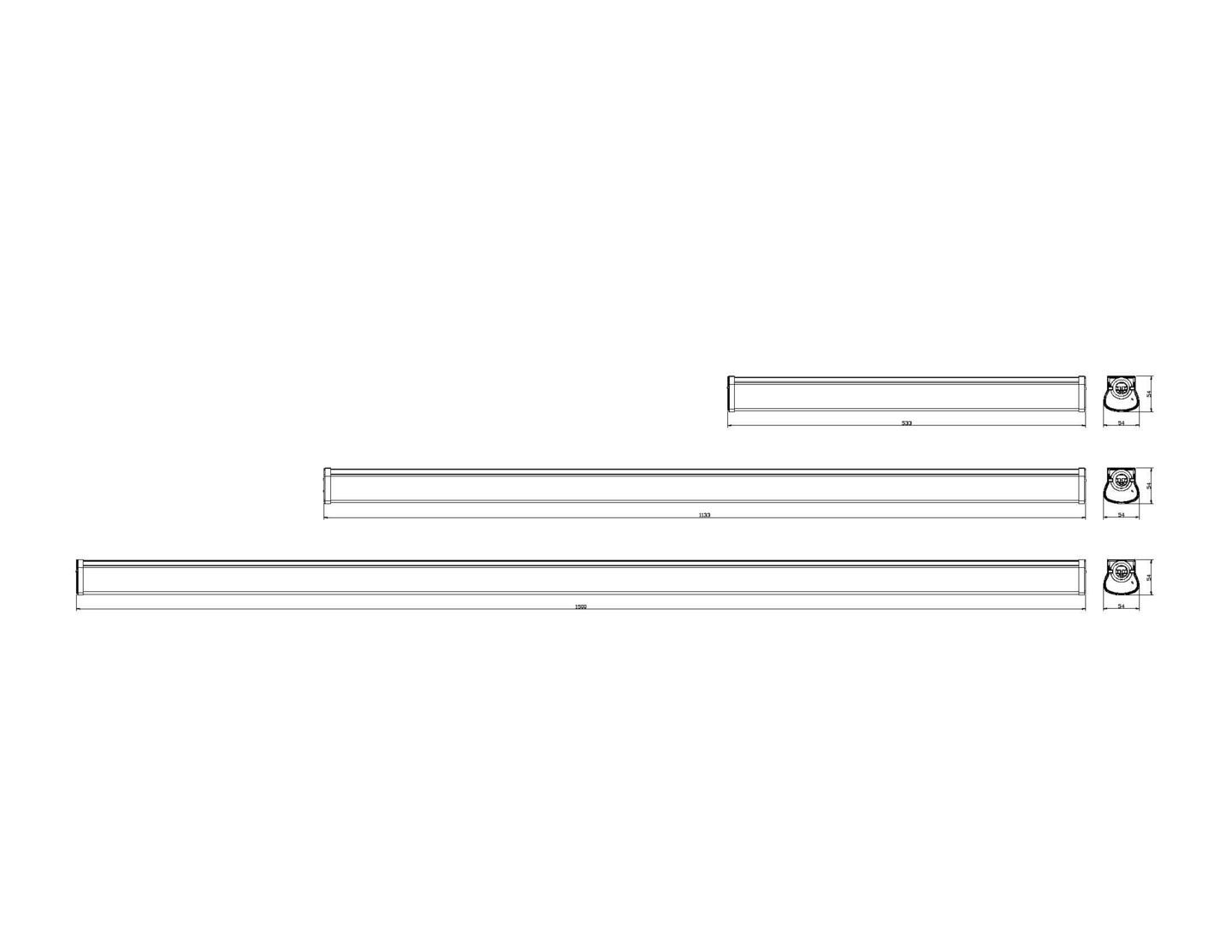 Yleisvalaisin Opal led 1158mm 2160lm 19W 4000K IP65