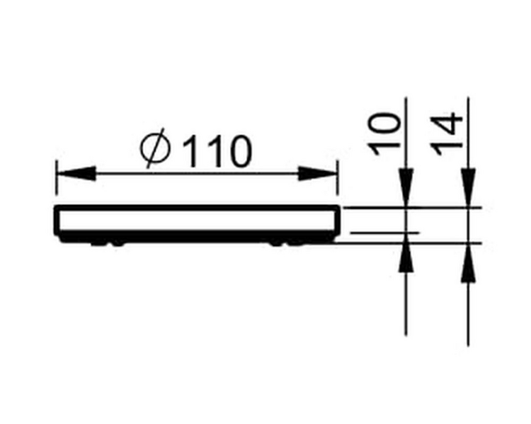 Valaisinpistorasian pinta-asennuskehys OPAL DCL musta