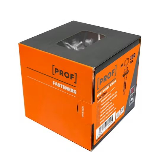 PVC-TAKSKRUV PROF C4 AL 4,8X35 100 ST