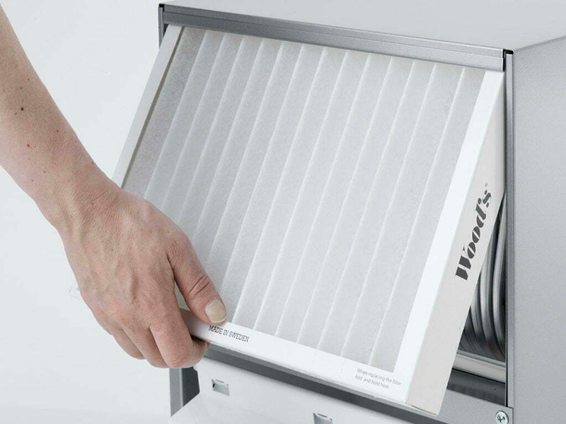 LUFTAVFUKTARE WOODS SW42FM SIL SILVER