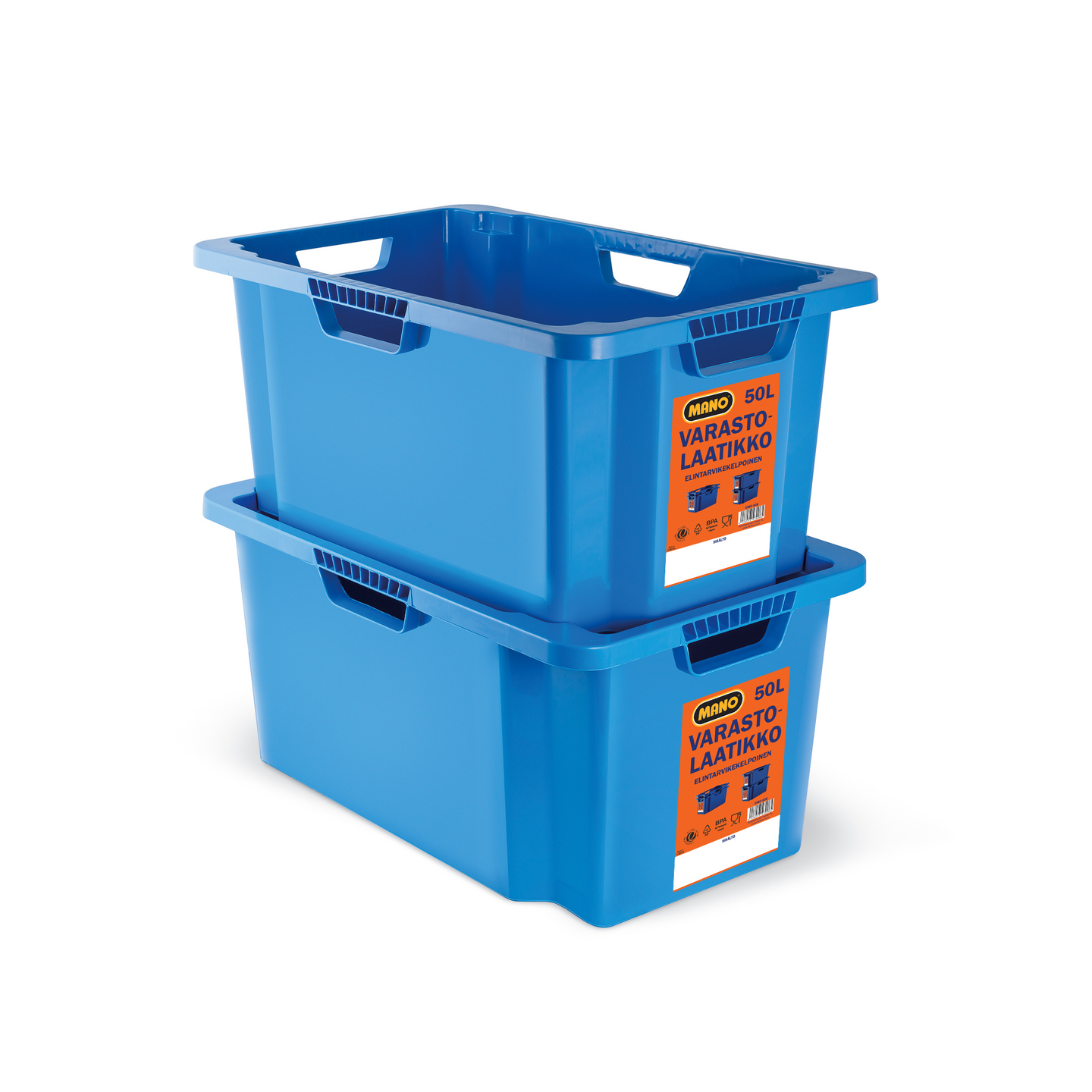 Elintarvikelaatikko Mano 50l sininen 591x396x295mm