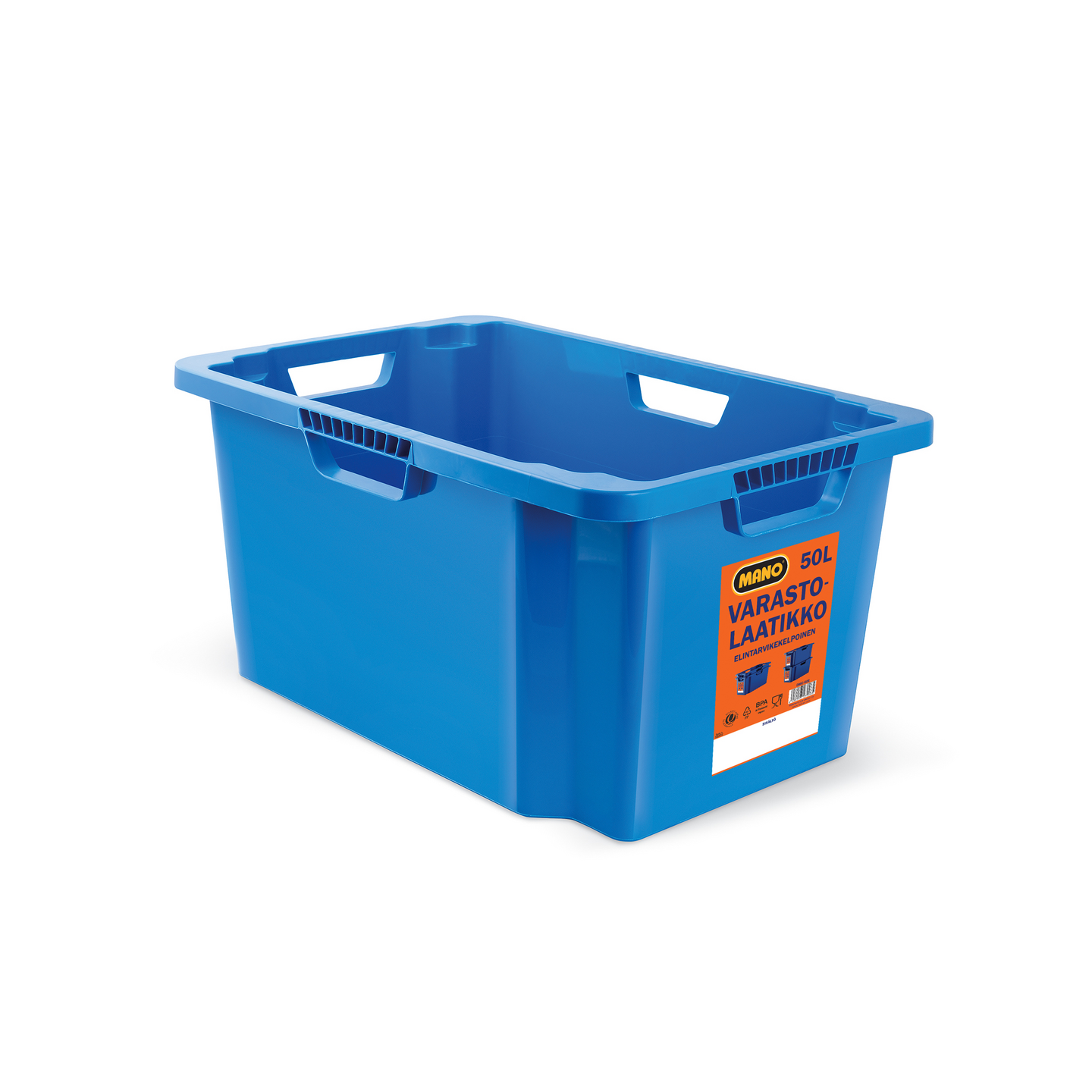 Elintarvikelaatikko Mano 50l sininen 591x396x295mm