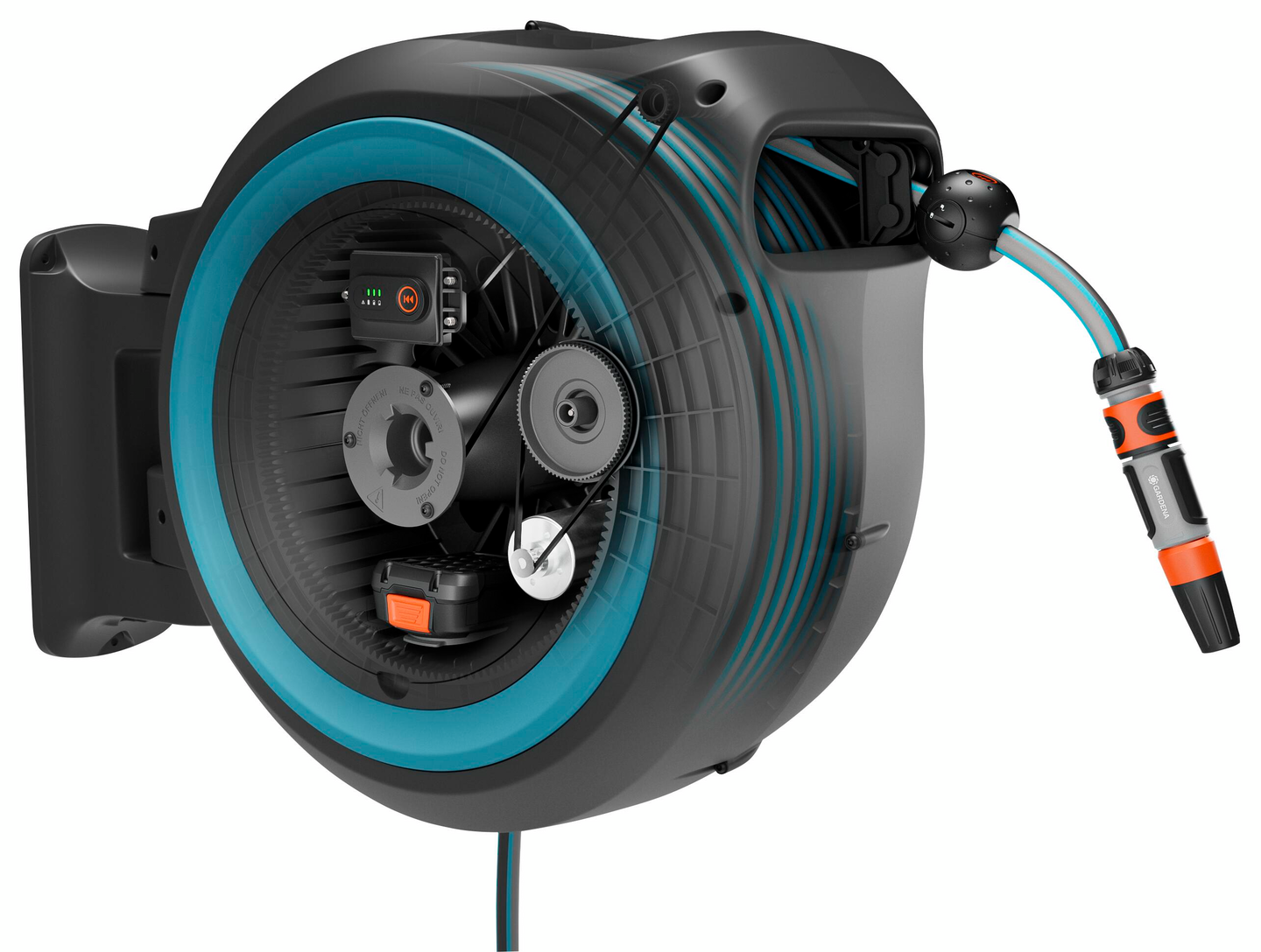 Seinäletkukela Gardena PowerRoll XXL 40m Solo turkoosi