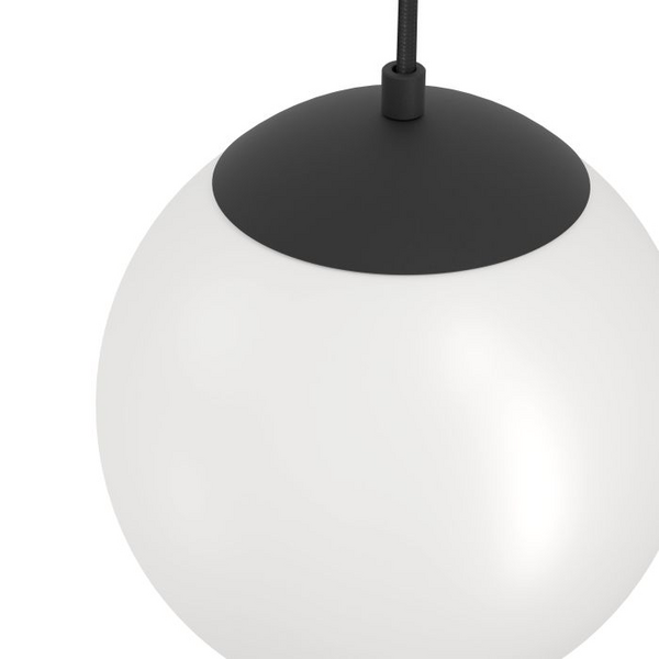 Riippuvalaisin EGLO Rondo 3 E27 40W musta/mattavalkoinen