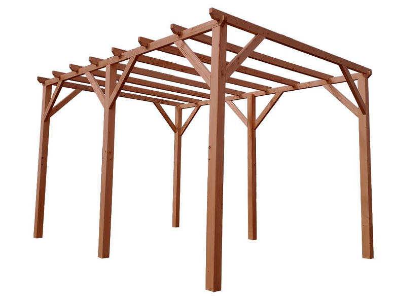 Pergola Goodiy Ruusu 400x300x249cm painekyllästetty ruskea