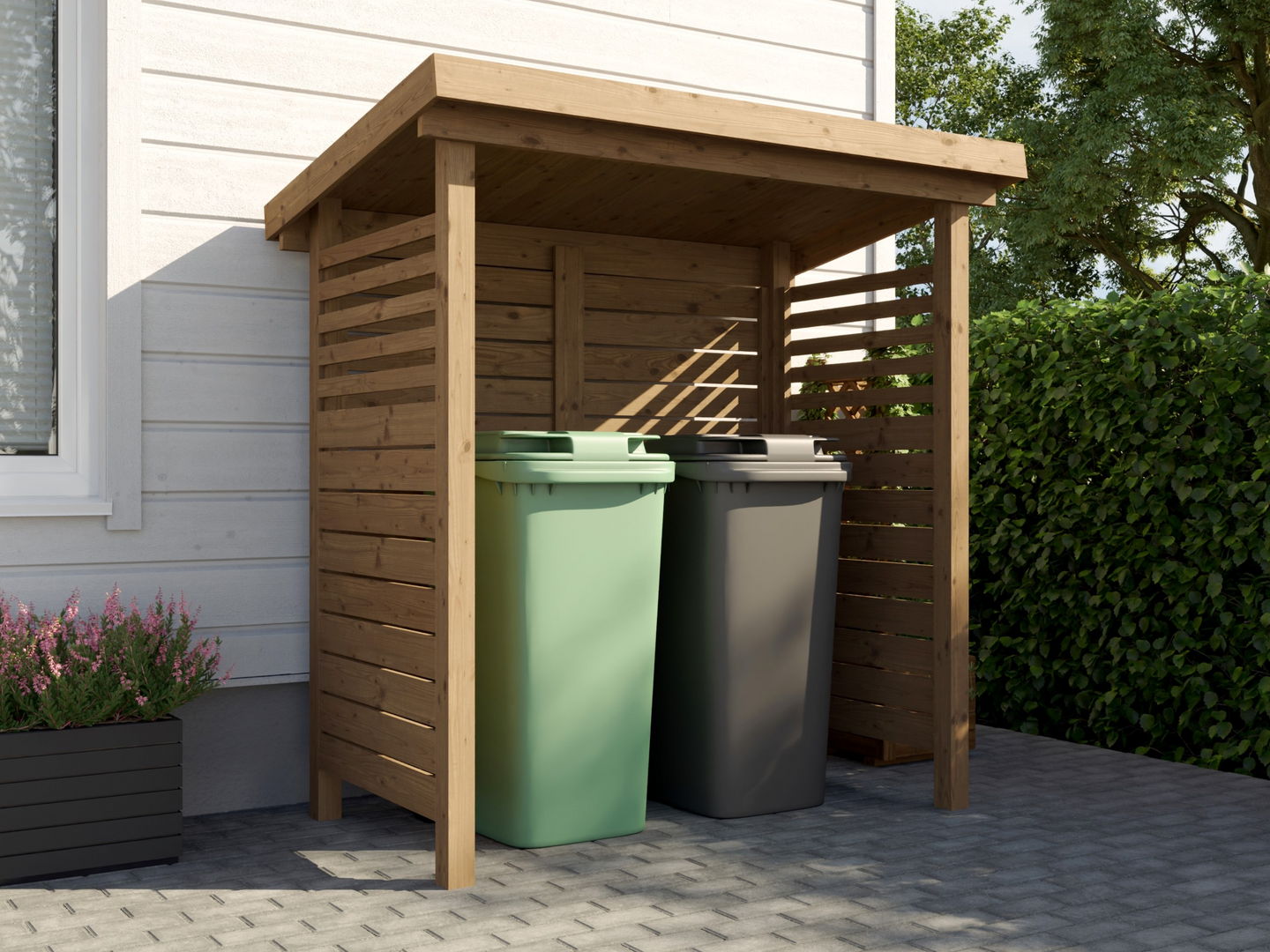 Jätekatos Goodiy Jalava 89x163cm ruskea painekyllästetty