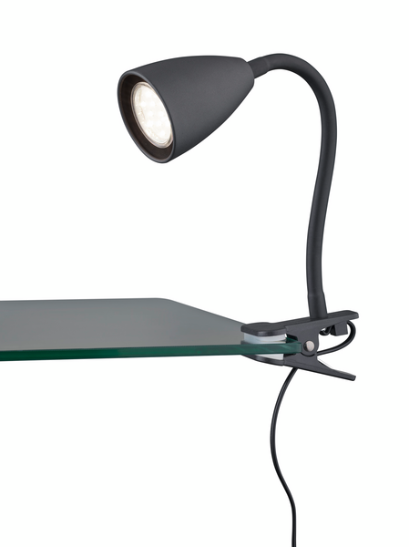 Klipsivalaisin TRIO Wanda GU10 mattamusta