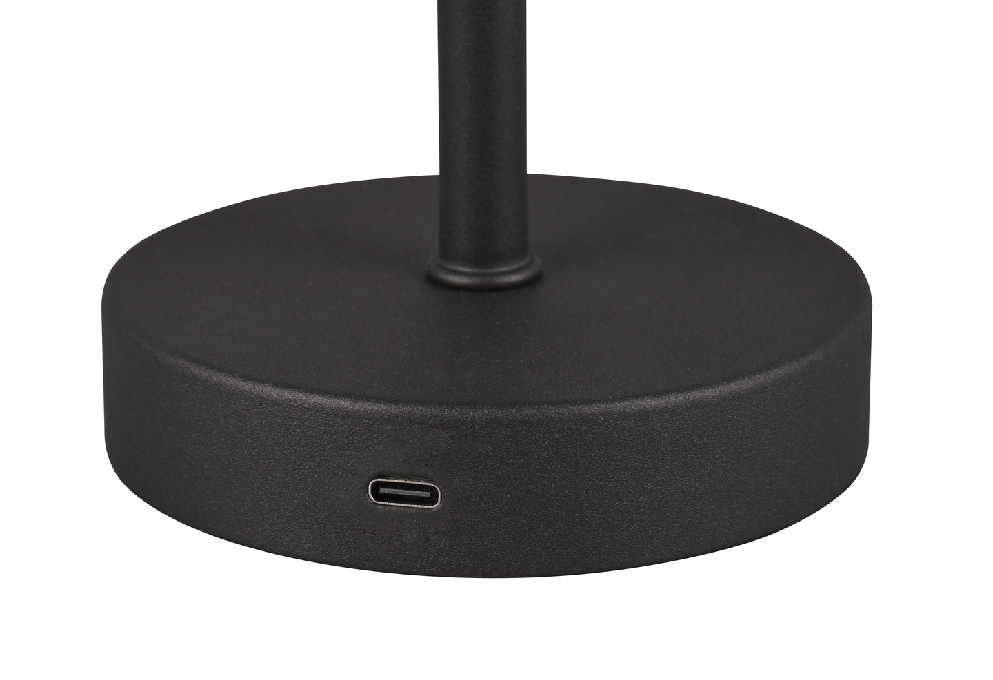 Pöytävalaisin TRIO Jeff ladattava led mattamusta