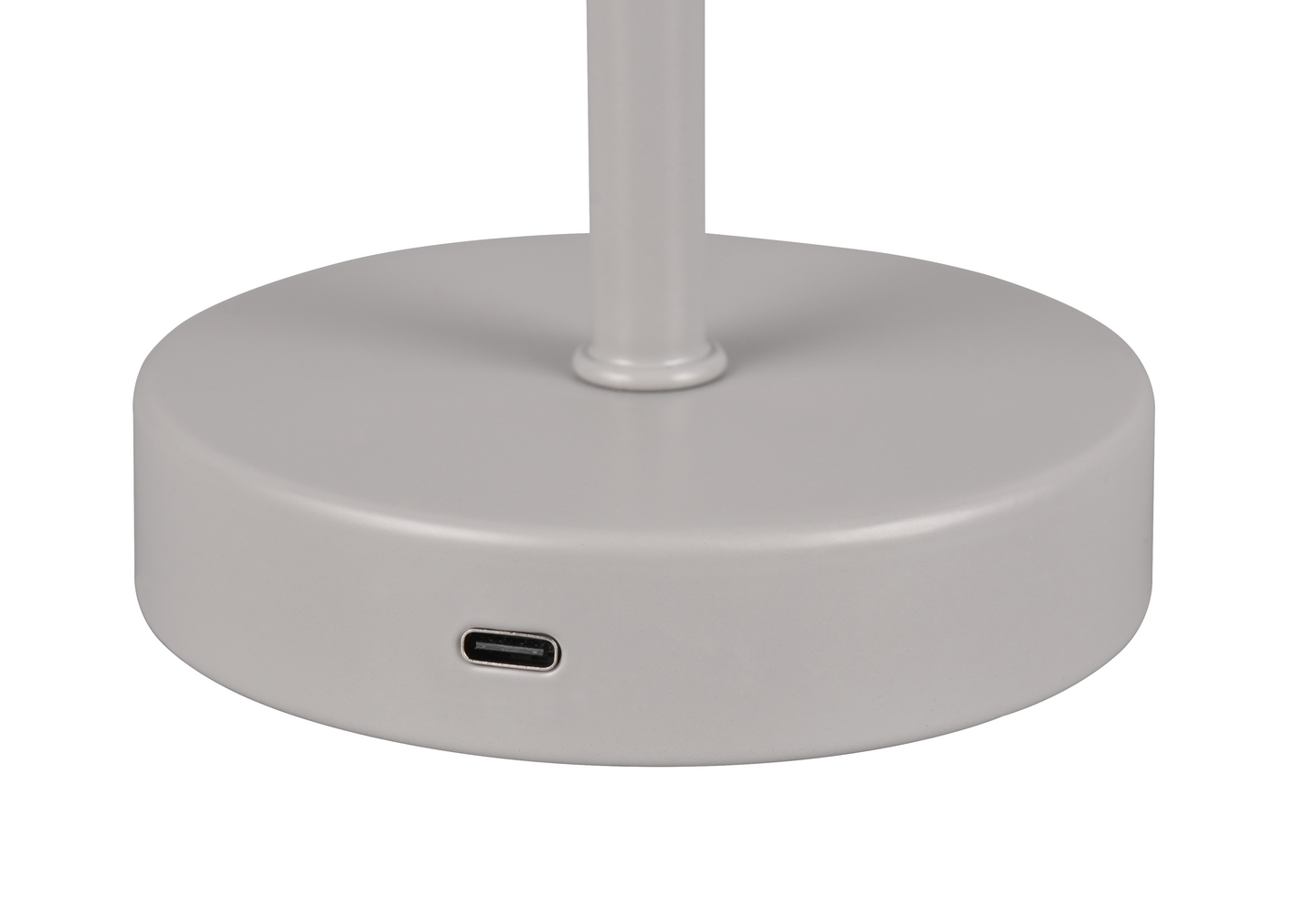 Pöytävalaisin TRIO Jeff ladattava led harmaa