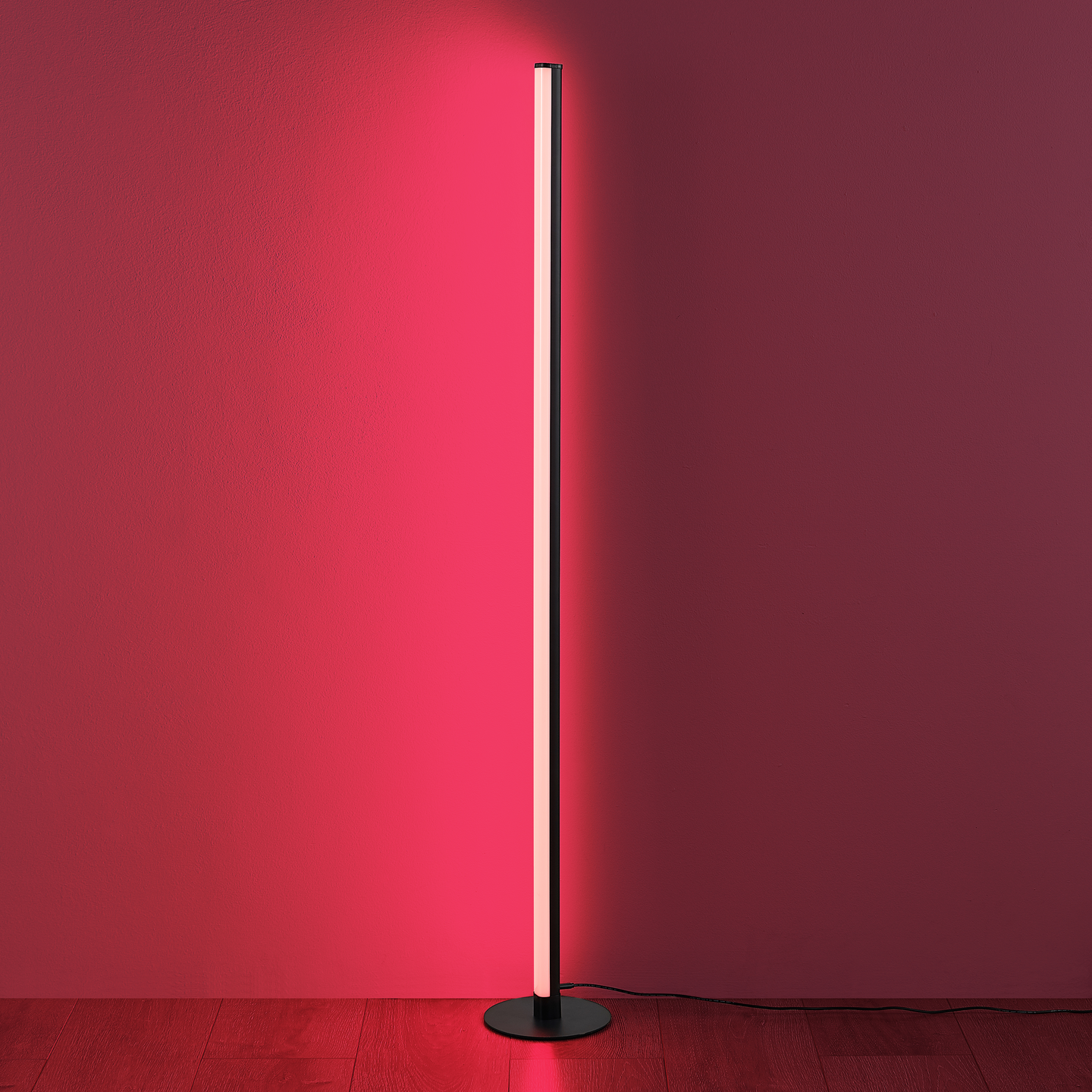 Lattiavalaisin TRIO Tendo led 11W RGB musta