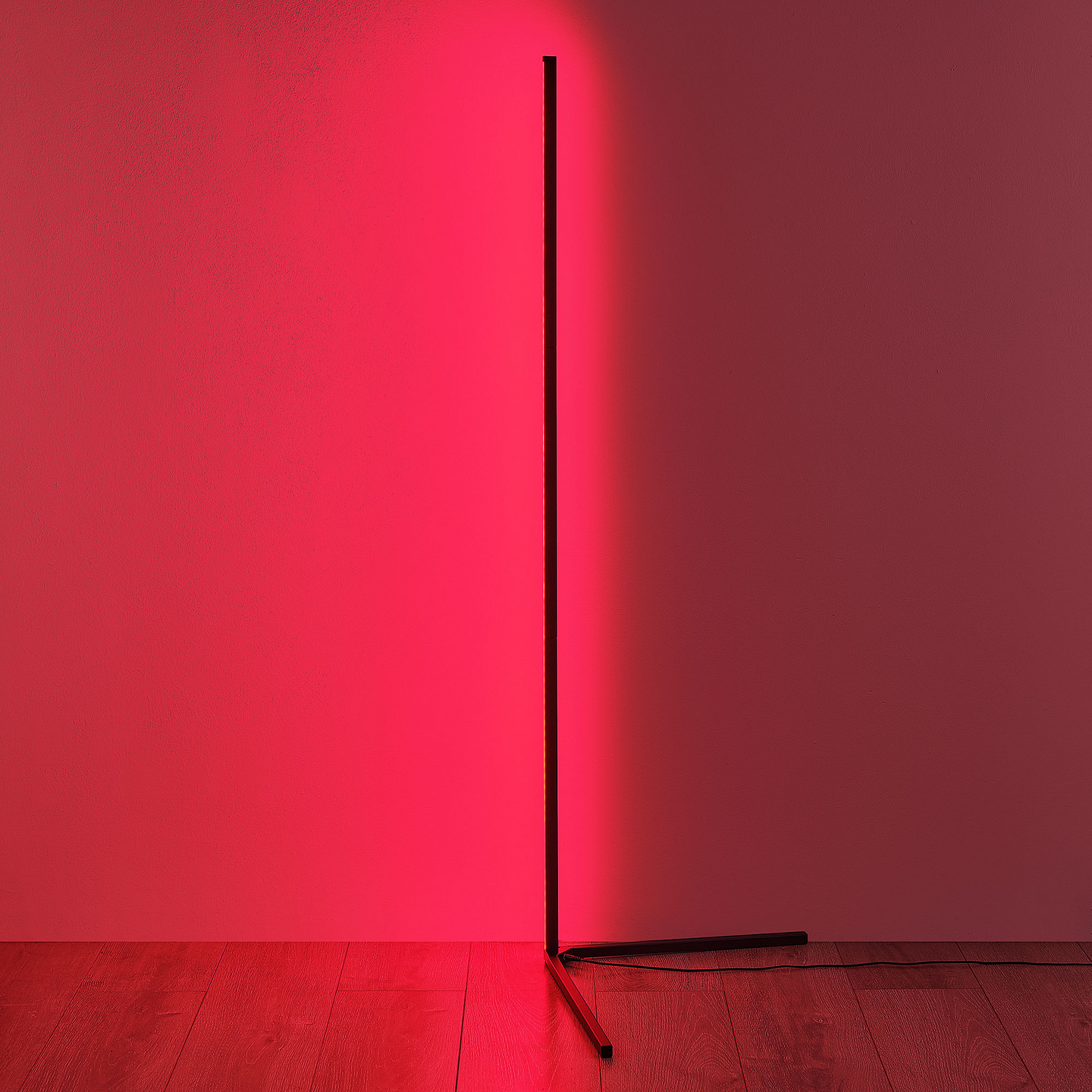 Lattiavalaisin TRIO Level led 10W RGB musta