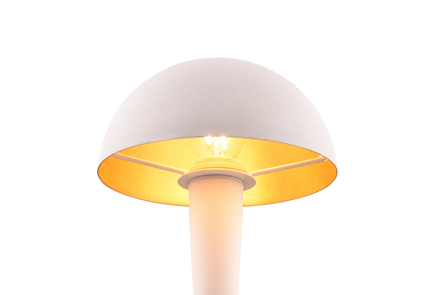 Pöytävalaisin TRIO Canaria E14 mattavalkoinen