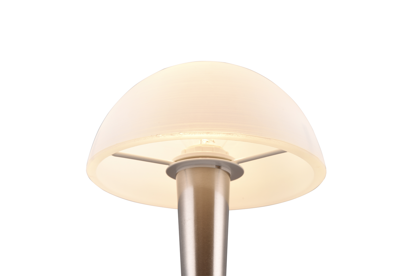 Pöytävalaisin TRIO Canaria E14 harjattu teräs