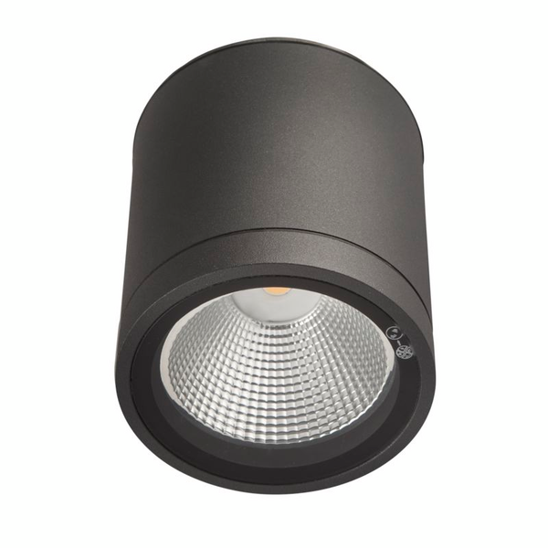 Pinta-asennusvalaisin Hide-a-lite Milo XL Down 3000K antrasiitti