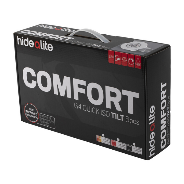 Alasvalo Hide-a-lite Comfort G4 Quick Iso Tilt IP44 520lm 7,5W Tune 6-pack