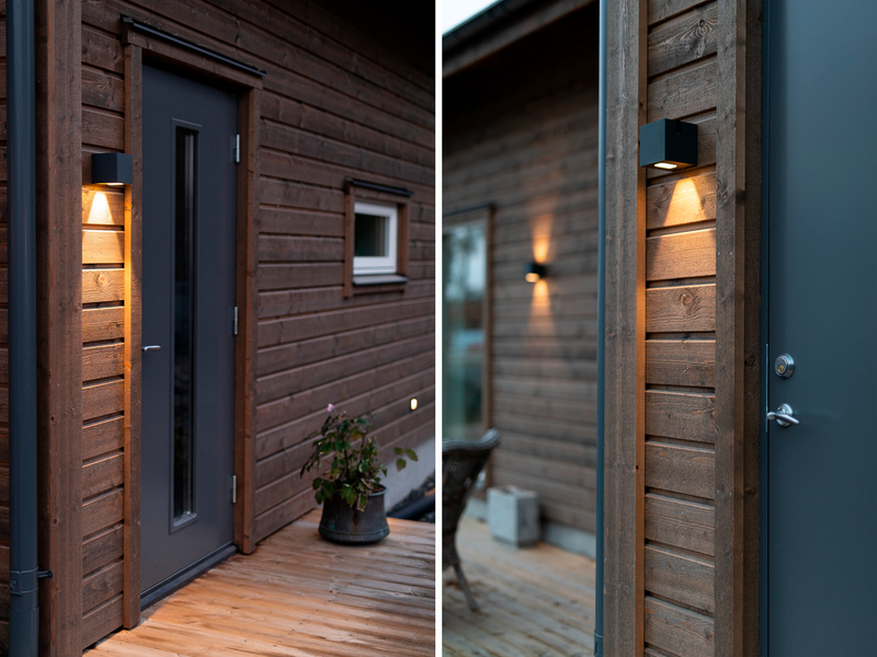 Ulkoseinävalaisin Hide-a-lite Cube I Antrasiitti 3000k